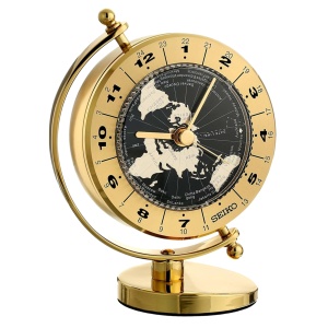 Seiko Golden Globe Desk and Table Clock