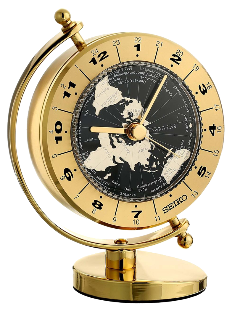 Seiko Golden Globe Desk and Table Clock - Image 2
