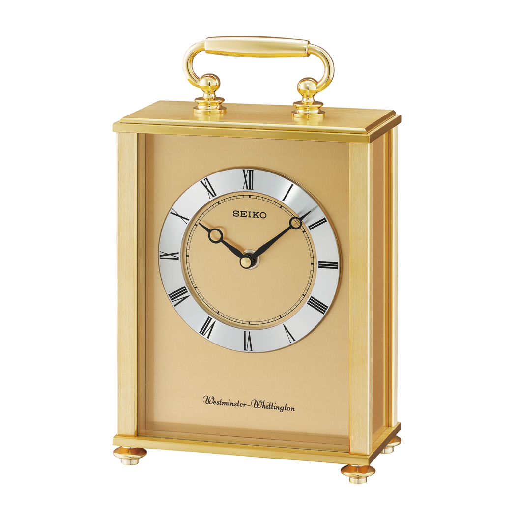 Seiko 10" Tama Desk & Table Clock, Gold - Image 2