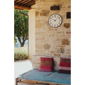 Seiko 17" Iria Thermometer & Hygrometer Wall Clock