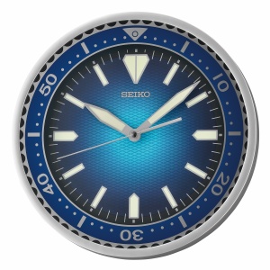 Seiko 12" Watch Dial Wall Clock, Blue