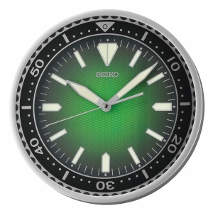 Seiko 12" Watch Dial Wall Clock, Green