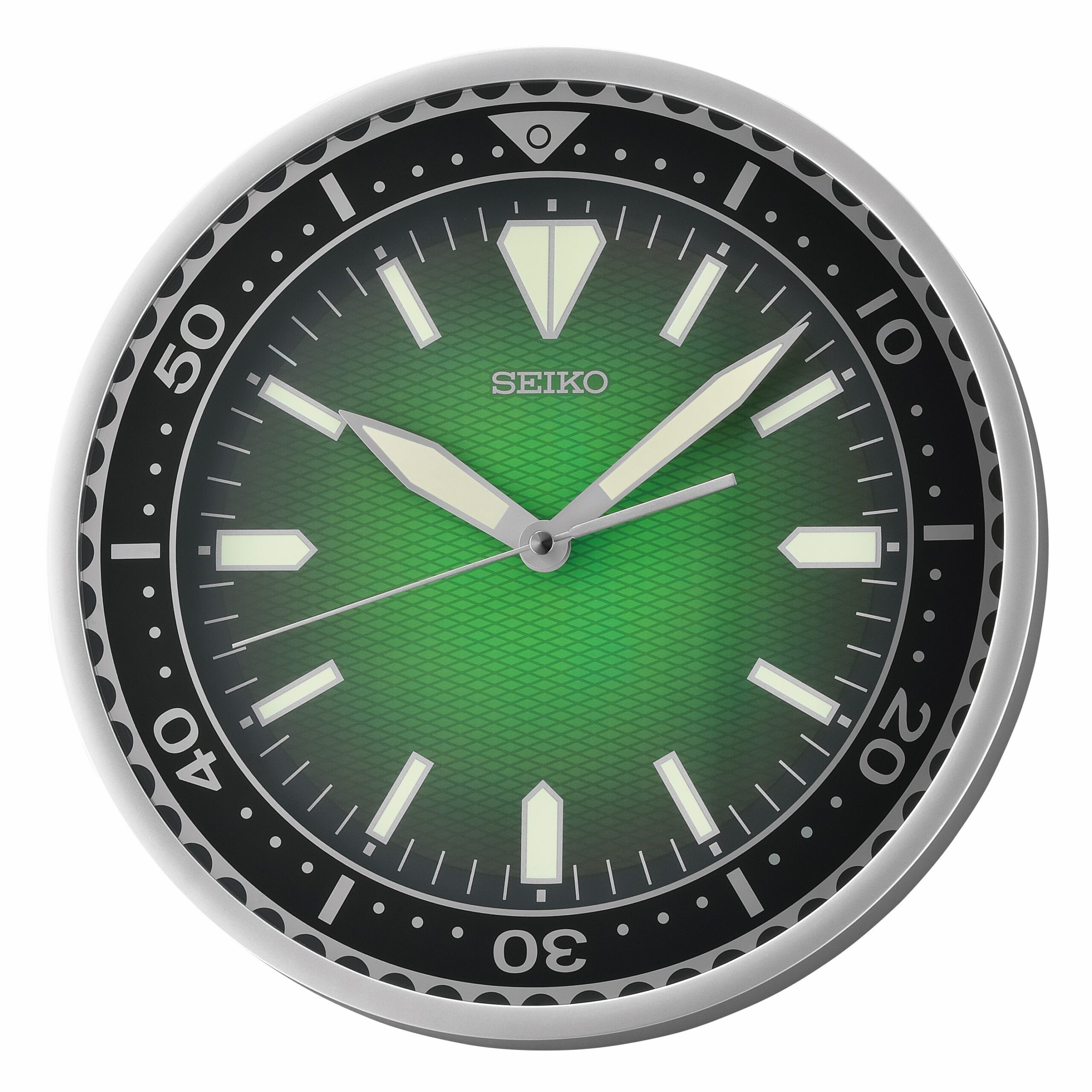 Seiko 12" Watch Dial Wall Clock, Green