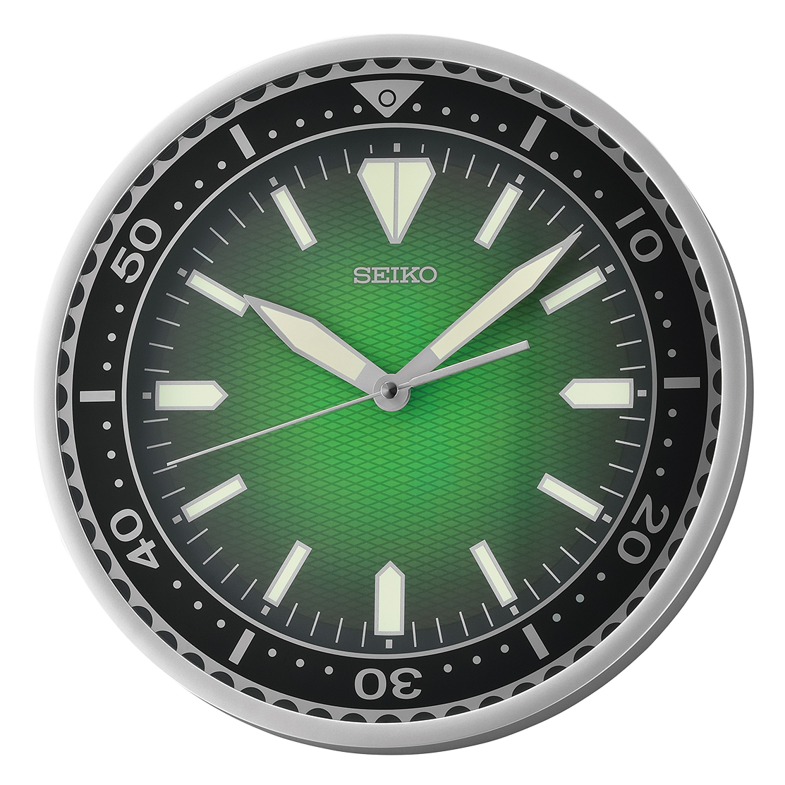 Seiko 12" Watch Dial Wall Clock, Green - Image 2