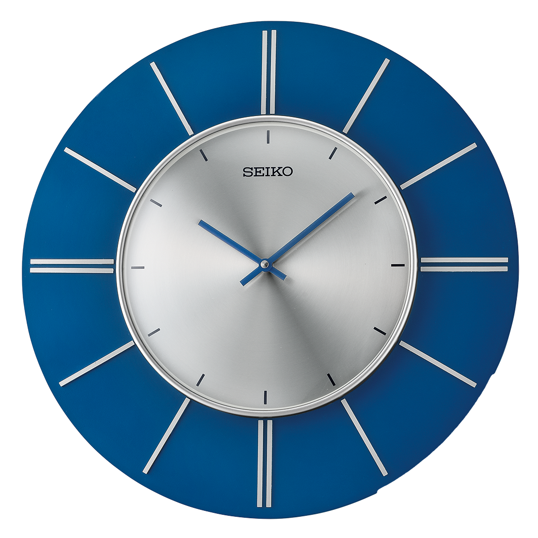 Seiko 20" Sara Wall Clock, Blue - Image 4
