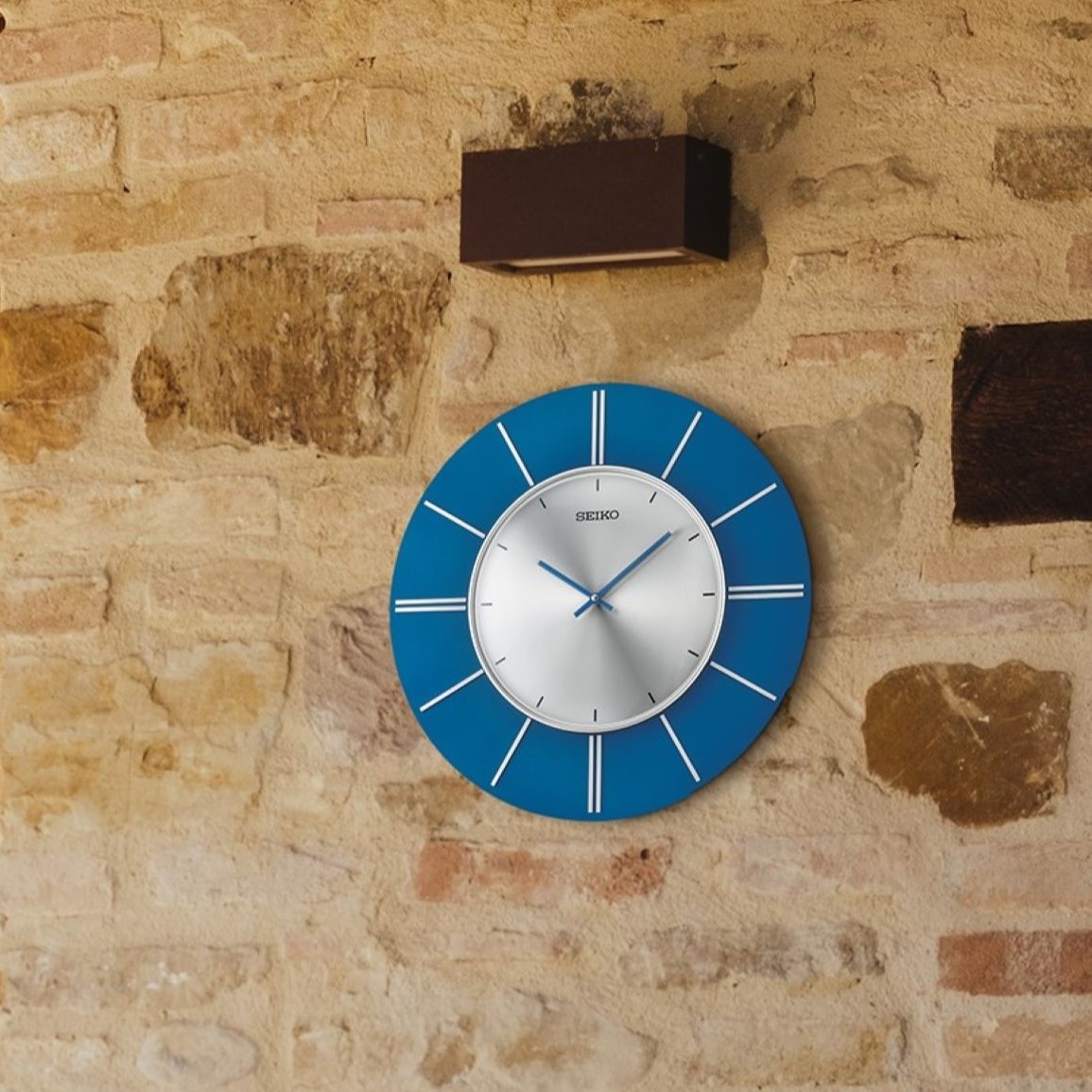 Seiko 20" Sara Wall Clock, Blue - Image 14