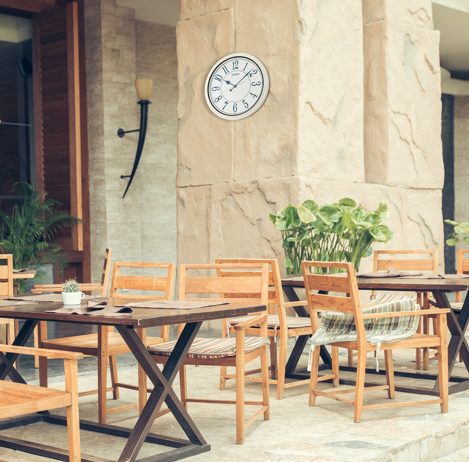 Seiko 16" Cottage Wall Clock, White - Image 13