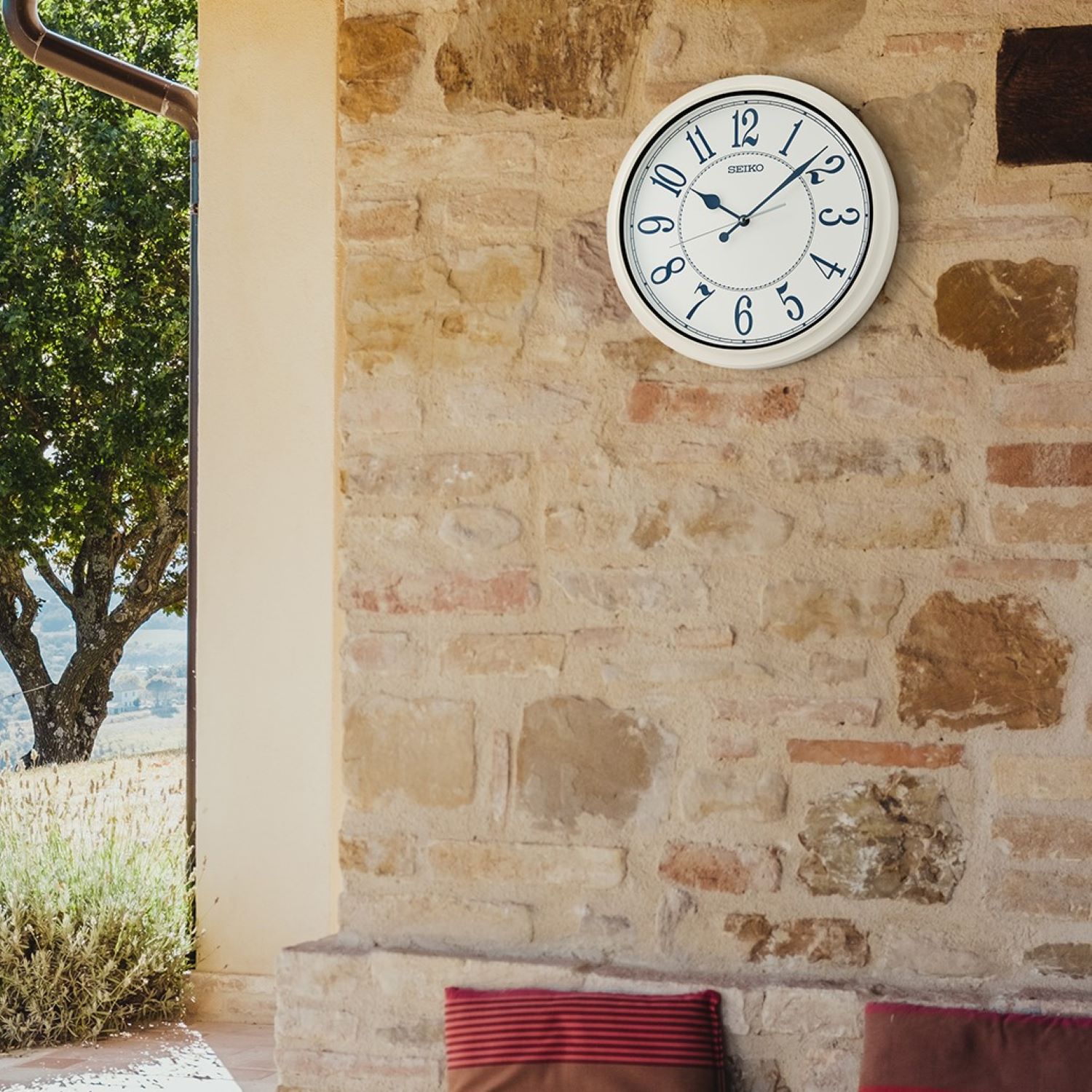 Seiko 16" Cottage Wall Clock, White - Image 15