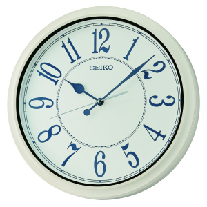 Seiko 16" Cottage Wall Clock, White