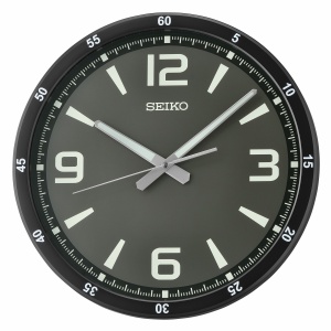 Seiko 14" Shi Dial Wall Clock, Black