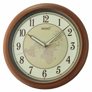 Seiko 13" Amelia Wall Clock, Brown