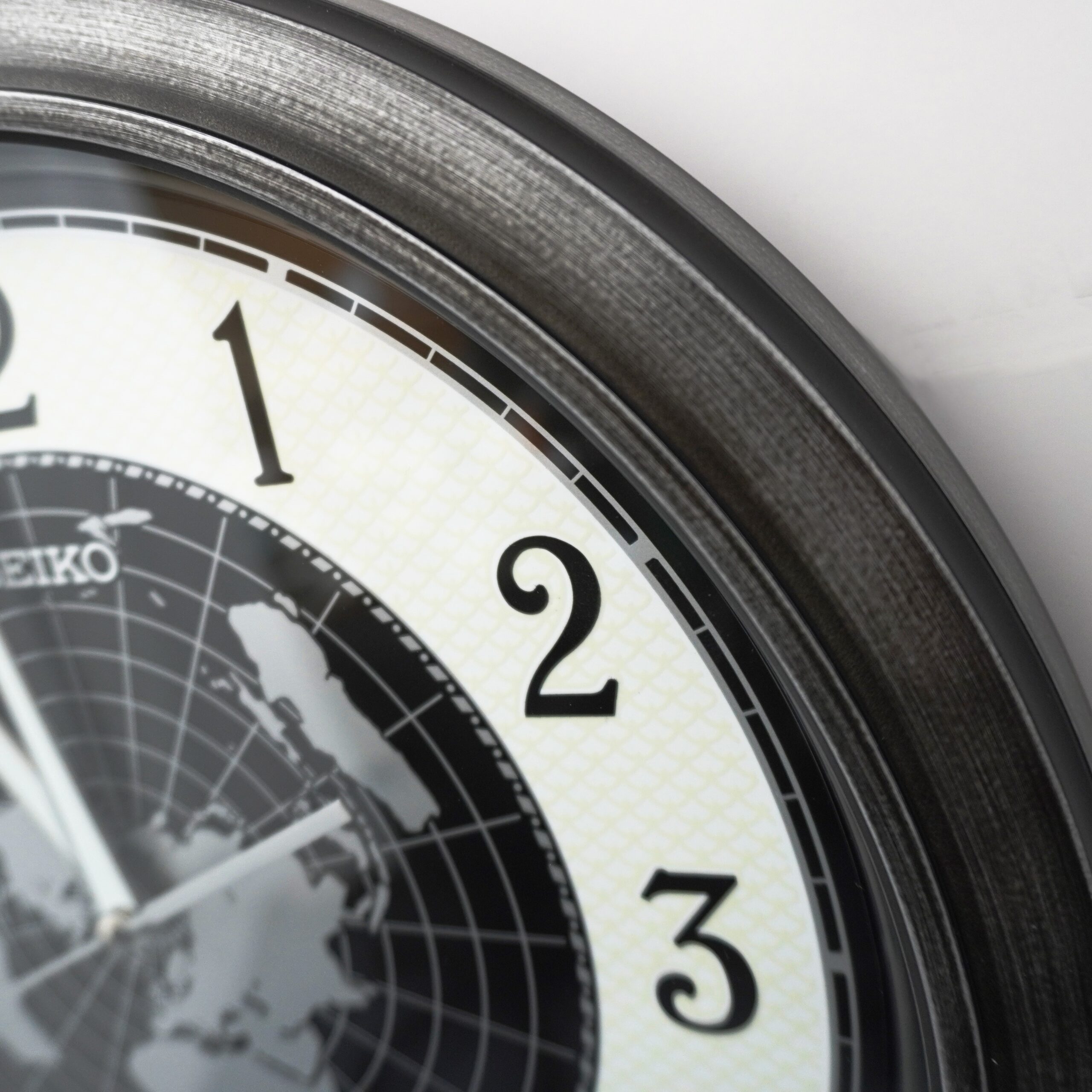 Seiko 13" Amelia Wall Clock, Metallic Dark Silver - Image 6