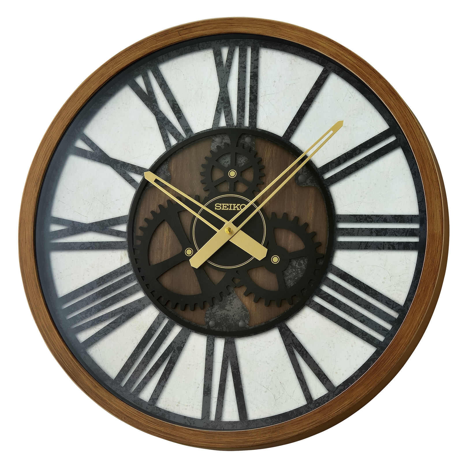 Seiko 20" Jessie Wall Clock, Brown - Image 4