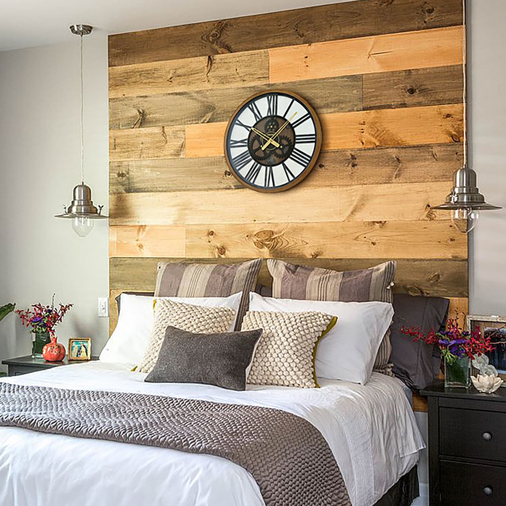 Seiko 20" Jessie Wall Clock, Brown - Image 13