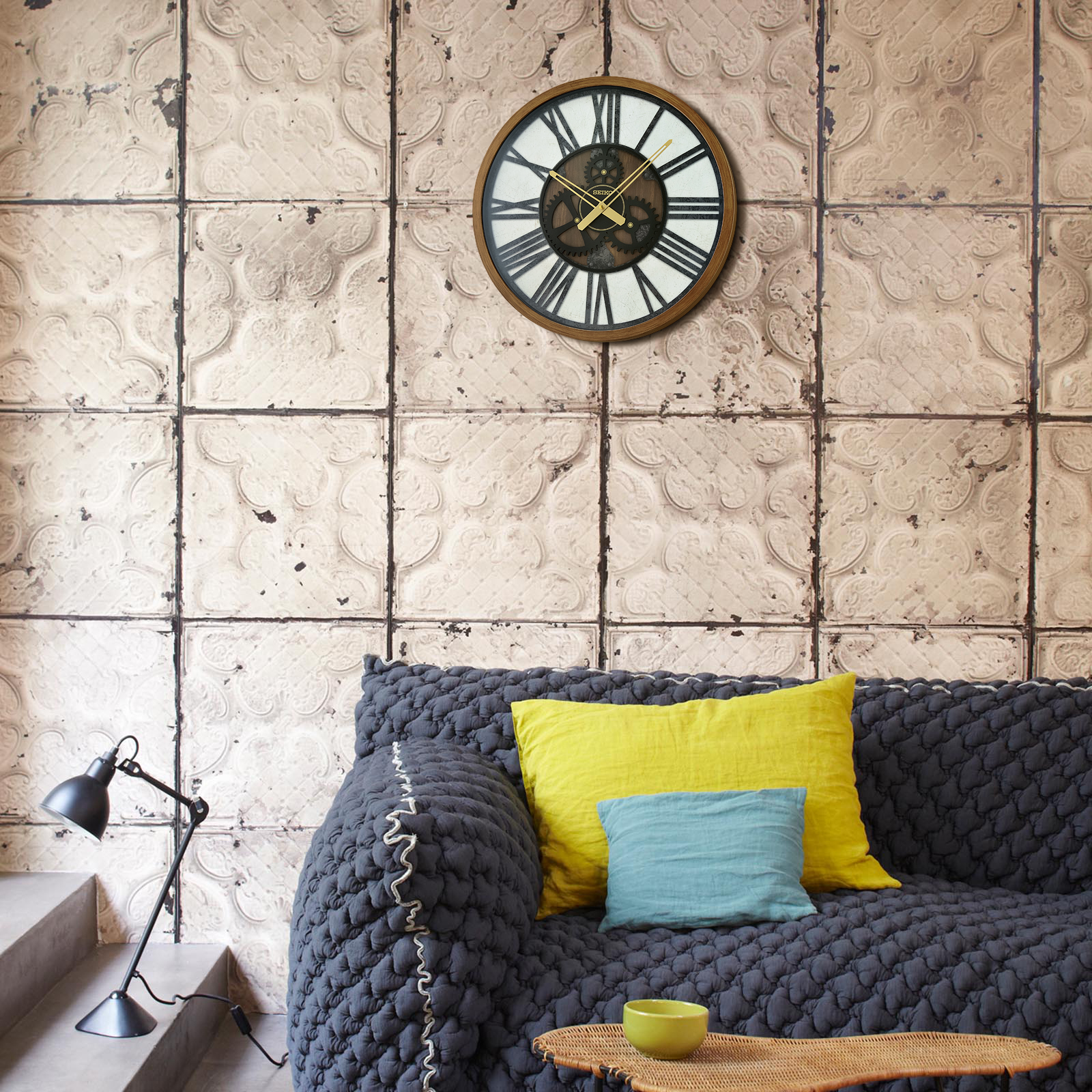 Seiko 20" Jessie Wall Clock, Brown - Image 16