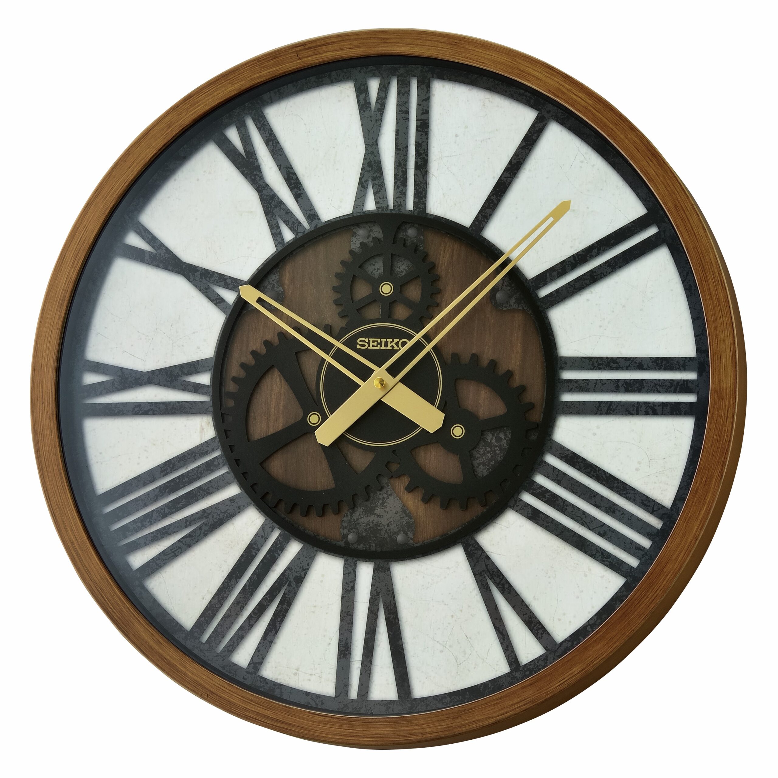 Seiko 20" Jessie Wall Clock, Brown - Image 7