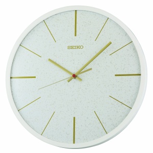 Seiko 13" Taylor Wall Clock, White