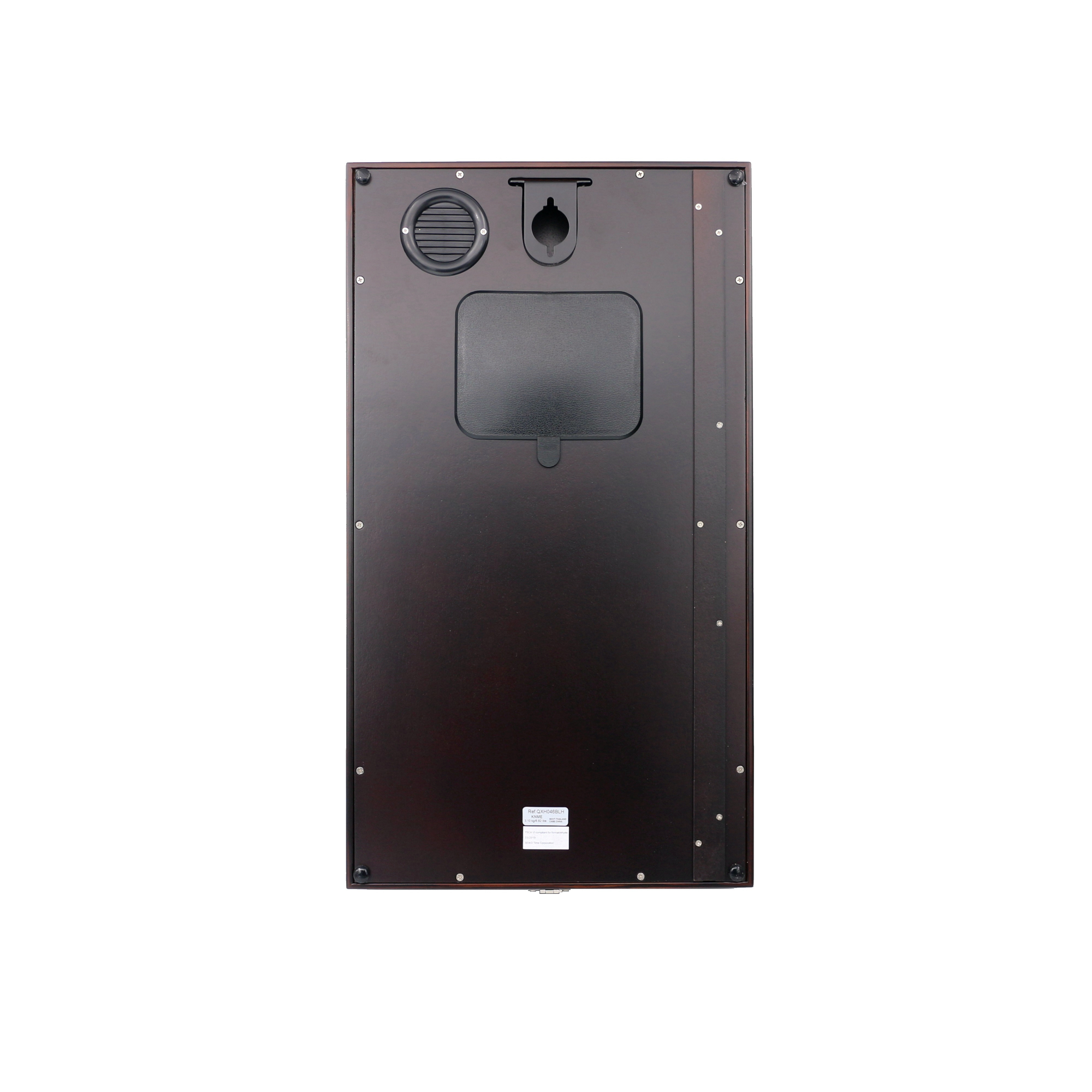 Seiko Modern Dark Wooden Wall Clock with Pendulum and Dual Chimes - Image 2